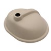 Sarlai Black Undermount Bathroom Sink -18 x15 inch Oval Vessel
