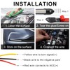 Exterior Car LED Lights, 2Pcs Flexible Daytime Running Light Strip