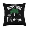 Monstera Plants Live Monstera Seeds Monstera Deliciosa Throw Pillow