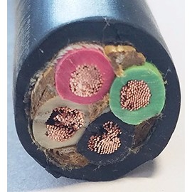 AC/DC WIRE AND SUPPLY 20' 8/4 SOOW Wire Cord Cable Portable Power 8 Gauge 4 Conductor USA