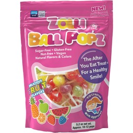 Zollipops The Clean Teeth Pops, Anti Cavity Lollipops, Boss Baby Ball Popz, 5.2 oz (Packaging May Vary)