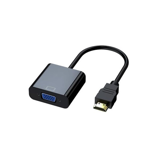 HDMI to VGA Adapter, HDMI to VGA Adapter, Cable, HD
