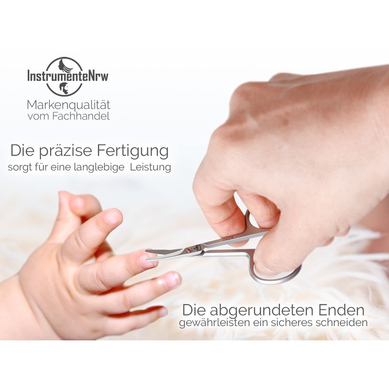Baby Scissors Children's Nail Scissors Curved with Rounded Ends for