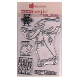 Jane Gill Clear Magic Stamp - Long Tall Santa