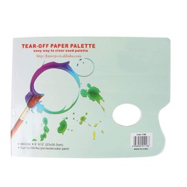 Pssopp Tear-off Palette, Paper Palette Pads, 30 Sheets, Tear-Off Mixing Palette, A4 Tear-Off Palette, Mixing Palette for Oil, Acrylic, Gouache, and Tempera Paints