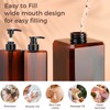 Suream Large Pump Bottles for Shampoo and Conditioner, 3Packs 33.8oz