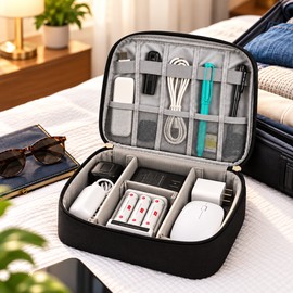 Smell Proof Storage Bag for Travel – Large Capacity Organizer with Combination Lock and Removable Compartments for Everyday Essentials
