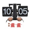 Digital Flip Clock 304 Stainless Steel Retro Battery Powered Mechanical
