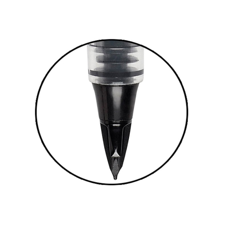 Pentel Tradio TRJ99A-A Sport Chic Fibre-Tip Pen, Matte Black Body,