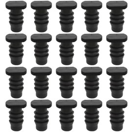 20pcs Soaker Hose End Cap, 3/8 Inch (9.525mm) Plug Fittings for Drip Irrigation Agricultural Water Sealing Garden System Bore Capillary Line Goof, Tubing Connector Closure Fits 8.5-10mm Inner Pipe