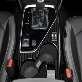 Youtaiche Car Gear Shift Panel ABS Carbon Fiber Decal Sticker Interior Trim Cover for Subaru Crosstrek & Impreza 2024 2025 Accessories (Style B)