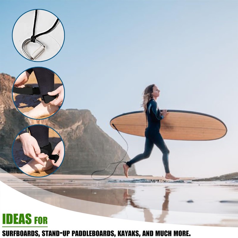 MAEXUS® SUP Waist Leash, 7 mm SUP Leash Surfboard Foot