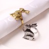 CENPEK 6pcs Easter Bunny Napkin Rings Rabbit Napkin Ring Holders