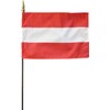 Austria - 8 in x 12 in World Stick Flag