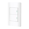 Volteck PA-APDO15-ELB, Placa armada blanca 1 interruptor sencillo y 1