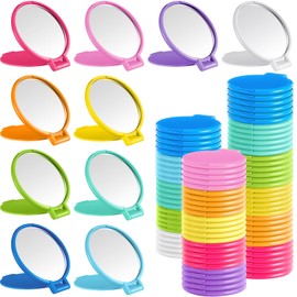 Juexica 180 Pcs Compact Mirror Bulk for Women Mini Folding Mirror Portable Pocket Makeup Round Small Vintage Travel for Cosmetic Purse Bag Gifts Mom Daily Use (Vivid Colors)
