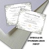 Marriage Certificate with Greenery Eucalyptus on Linen 6pk 8.5x11” License