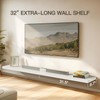 AMADA HOMEFURNISHING Floating Shelves, 32″ Large Wall Mounted Shelves for