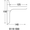 Best 1x6 White 1 Piece Gypsum Board Shelf Holder 16-88
