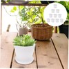 CAXUSD 10 Pcs Creative Plastic Flower Pots for Gardening Durable