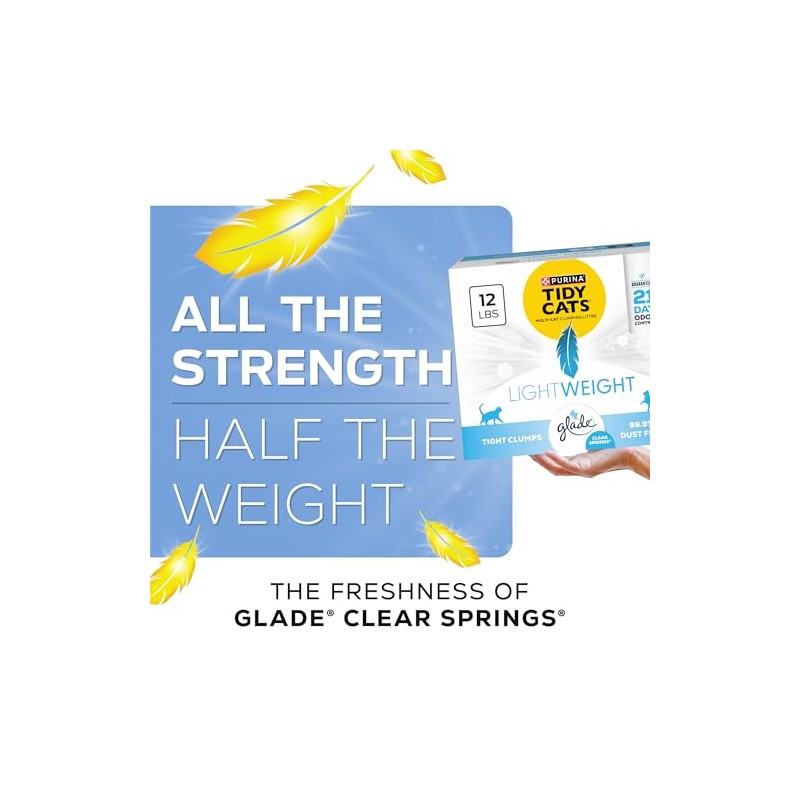 Purina Tidy Cats Lightweight with Glade Clear Springs Multi-Cat, Clumping,