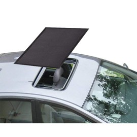 Kaskawise Car Sunroof Sun Shade,Magnetic Screen Breathable Mesh Cover for Camping & Parking,Quick Install UV Protection Screen for Moonroof & Side Windows,Car Camping Accessories,Black