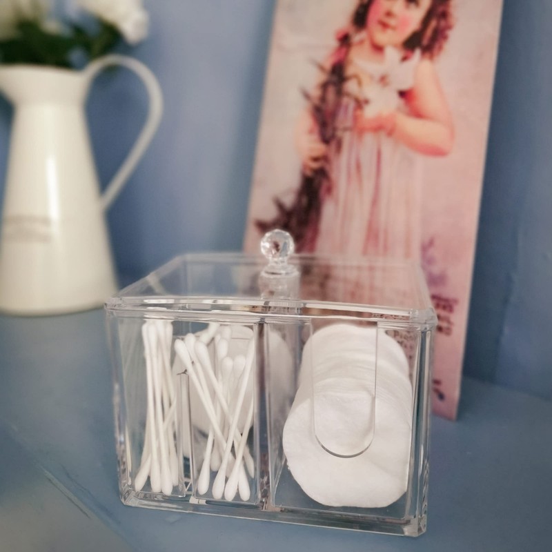 Masters & Burrell Makeup Organiser Cotton Pads Holder Cosmetics Makeup