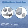 Silscvtt Grey Heavy Duty 600D Boat Center Console Cover Replacement