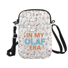 WCGXKO Olaf Lover Gift In My Olaf Era Crossbody Bag Snow Movie Merch Gift Funny Snowman Gift (Olaf Cr CA)