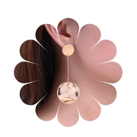 Inilbran Boho Gehämmert Kreis Baumeln Ohrringe Vintage Münze Scheibe Ohrstecker Gold Kreis Ohrringe Personalisierte Geometrische Ohrringe Schmuck Für Frauen Und Mädchen