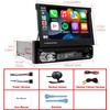 Single-Din-Touchscreen-Radio,Carplay&Android Auto,Car-Stereo-with Backup Camera Bluetooth/FM/RDS Radio/Type-C/USB/SD/MP4/MP5 Player EZoneTronics
