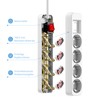 Realmade Power Strip 4-Way Multiple Socket with Save Energy Switch