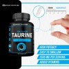 Taurine Supplement 1500mg Capsules Per Serving - Added Magnesium Glycinate,