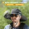 Hat with Fans Solar Power Wide Brim Sun Hat with