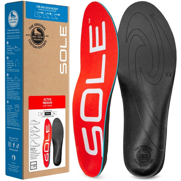 SOLE Active Medium - Plantar Fasciitis Relief Arch Support Insoles