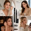 6 Black+ 6 Brown Liquid Eyeliner Pencil Sets for Women