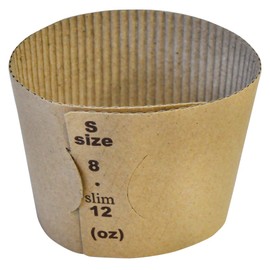 Commercial Cup Sleeves Brown 100 Count Fits Hot Beverage Cups Fits 8, 12, 16 oz Cups