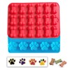 SCYFREID Puppy Dog Paw and Bone Silicone Molds, 2PCS Candy