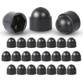 25 M6 Screw Caps, Cover Caps for Screws, Screw Cover Black, Screw Cover Caps, Dustproof Hex Nut Protective Caps, Decorative Nut Caps