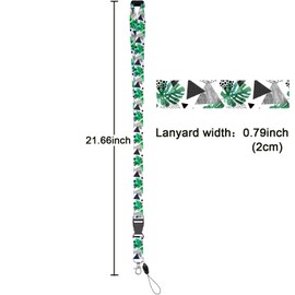 YOUOWO Lanyard for id Badge Holder Keys Women Cruise Lanyards for Ship Card Breakaway Safety Quick Release Office Neck Lanyards Wide 2cm 5 Pack