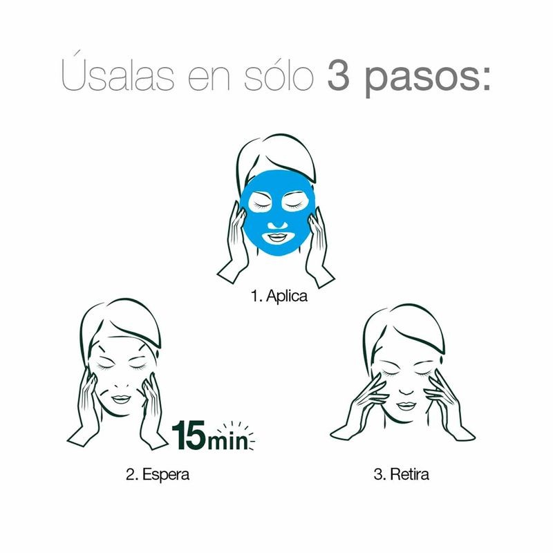 Mascarilla Facial en Tela Garnier SkinActive Pure Carbón Efecto Detox