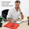 A4 Plastic Zip Folders Double Waterproof Zip Lock Document Wallet