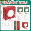 FOIMAS 12pcs Christmas Cookie Boxes, 6 x 6 x 3