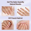Misssix XBASICTIPS French Tip Press On Nails, 300Pcs French Gel