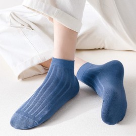 ETARLOS Men's Ankle Socks, 9.4 - 11.0 inches (24 - 28 cm), Cotton, Breathable, For Men, Indoor, Outdoor, Casual Socks, Durable, Antibacterial, Odor Resistant, 8 Pairs, A set of 8 pairs