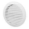 White Circular Ventilation Grille with Flyscreen - Round Air Vent