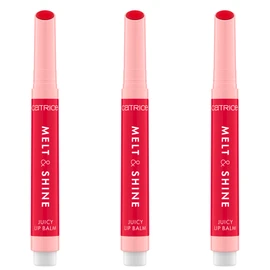 Catrice Melt & Shine Juicy Lip Balm, No. 070, Pink, Moisturising, Enlargeing, Shiny, Radiant Fresh, Vegan, Oil-Free, Paraben-Free, No Microplastic Particles, Pack of 3 (3 x 1.3 g)