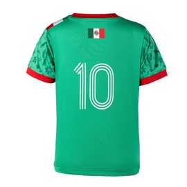 Cnins Pro-Style Mexico Soccer Uniform - Advanced Youth Kit (MX10-CN,14Y)
