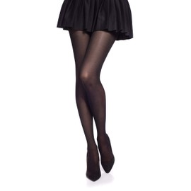 Colourful Microfiber 20 Denier Tights by Romartex, 20 Colours, Sizes S-L, S, black