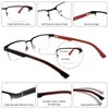 zooxsky 2 Pack Bifocal Metal Reading Glasses for Men,Classic Square